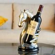 Wine-Holder.jpg Majestic Horse Wine Holder 3D printed