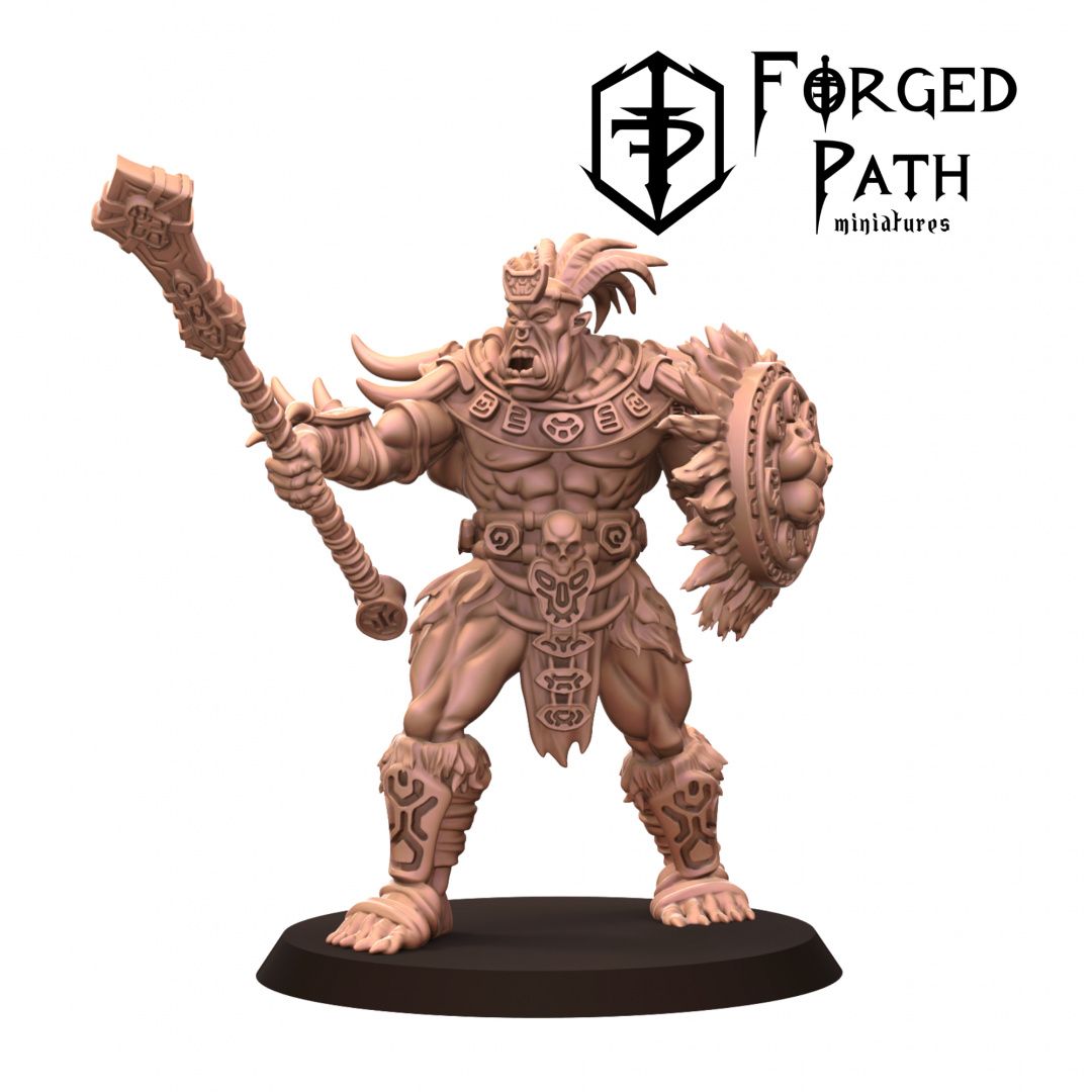 3D file Jungle Orcs Spear and Shield Weapons・3D printer design to ...