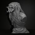 2.jpg Predator Bust Figurine 3D Printing Assembly