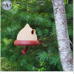 001.jpg 3D file GIANT ACORN BIRDHOUSE・3D printer model to download