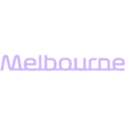 Melbourne text seperate.stl Melbourne Circuit/ Albert Park Circuit