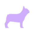 bulldog.stl Girl and her french bulldog(wavy hair) for 3D printer or laser cut