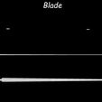 Blade.jpg Arya Stark s Needle 3D PRINT MODEL