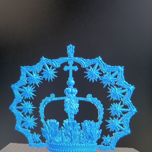 crown of the virgin of madre de dios de la palma sevilla - 3D model önizlemesi