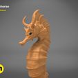 seahorse-color.452.jpg STL file Giant Sea Horse・3D printer design to download