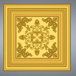 Decor-ceiling-23-00.jpg STL file Bas-relief original real 3D Relief Round Rope Rosette For CNC building decor ceiling or wall mounting for decoration cd-23 3d print・3D printing template to download