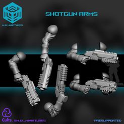 shotgun-arms.jpg Light Scouts - Shotgun arms - Space soldiers modular bits