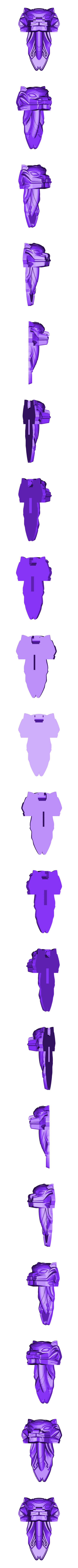 3_Waist5_Front2_Lionhead.stl パワーレンジャー サンダー・メガゾード