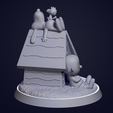 Snoopy-Clay-002.png Charlie Brown Snoopy Woodstock - Peanuts Diorama