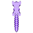 Flexi_animal.3mf Flexible tail Squirel toy 3Dprintable