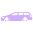 volvo-v50-station-wagon-2nd-gen.stl Volvo V50 Facelift station wagon key silhouette