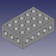 123-Block.jpg Precision Machinist 123 Block - 1" x 2" x 3" - 3/8" Holes - Chamfered and Non-Chamfered - 3D Printable STL File