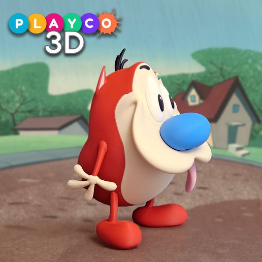 🐱 Stimpy (Ren and Stimpy Show)・ 3D File for 3D printing・Cults