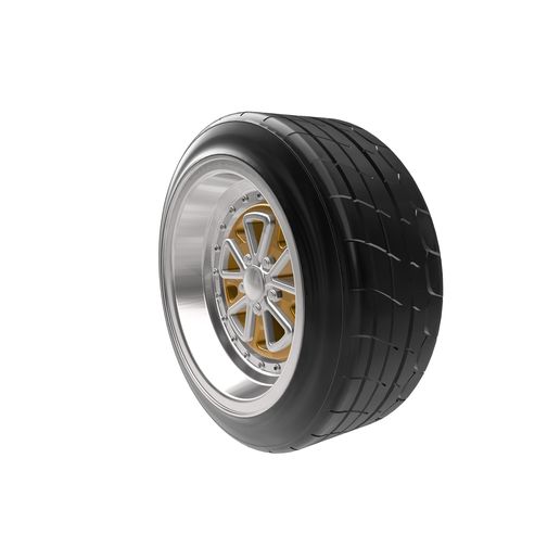 🪲 Outlaw Style Porsche Rim and Stretched Tire For Scale Auto and ...