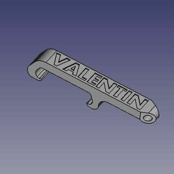 valentin.jpg STL file Valentin pocket bottle opener・3D printable model to download