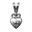 Crown-heart-motif-pendant-charm-09.jpg Pendentif vintage en forme de cœur avec attache Modèle d'impression 3D