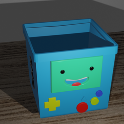 untitled10.PNG Download STL file BMO Flowerpot (Adventure Time) • 3D print template, Louise_p