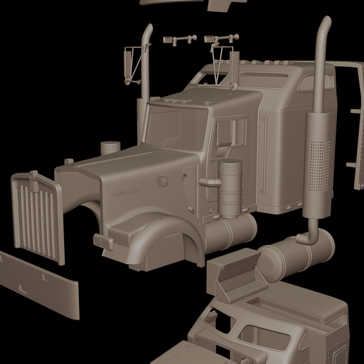 9.png kenworth_w900 2006 3d druck modell