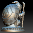 YUOHJK.png Elder Shellsage - Tartaruga Feiticeira Estatueta para impressão 3D