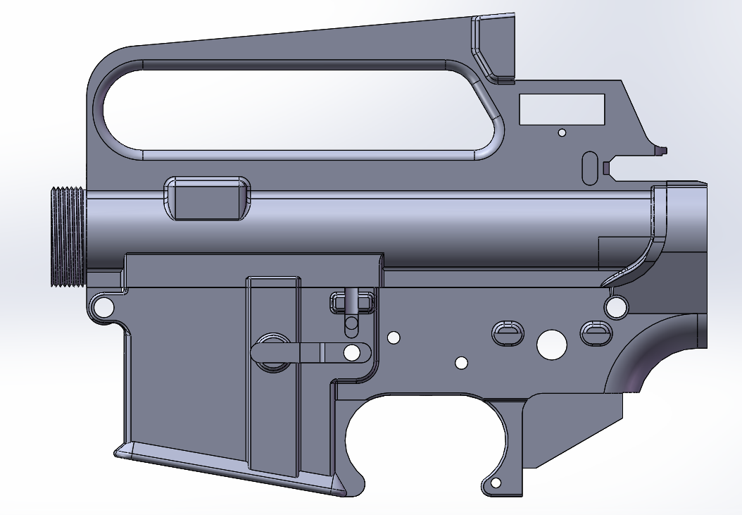 Free 3d File Ar15 M16a2 Receiver・3d Print Model To Download・cults