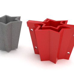 J18.png Pot mold / Mold for cement vases 18