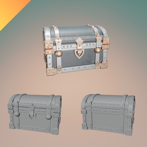 📦 3D Printable Treasure Chest – Fantasy Loot Box STL・ STL