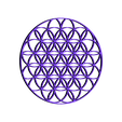 Flower_of_life.stl STL-Datei Flower of Life - Sacred Geometry Pendant・3D-Druck-Idee zum Herunterladen