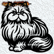 project_20231023_1509063-01.png persian cat wall art persian kitty wall decor 2d animal