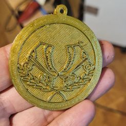 medalla-patin.jpg Roller Skate Medal badge 3D print model