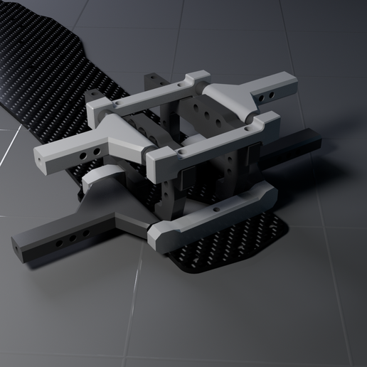 SAKURAレプロ3D 🛞 Sakura D5\Front wheel unit・ STL File for 3D printing・Cults