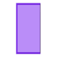 50x100mm Square Base.stl 25mm Square Bases for Rank and File Wargames (with magnet slots!)
