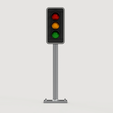 Traffic-Light-STL-1.png Diorama - Traffic Light / Stop Light (STL FILES)