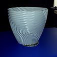 gMax Twisted Ripple Vase Bin