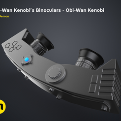 Obi-Wan Kenobi's Binoculars - Obi-Wan Kenobi by 3Demon Fichier 3D Les jumelles d'Obi-Wan Kenobi - Obi-Wan Kenobi・Design pour impression 3D à télécharger