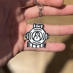 STL file Squid Guy Key Chain Charm (Blooper) 🦑・3D print design to  download・Cults