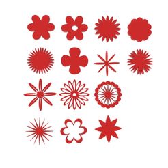 untitled.316.jpg Fichier STL Set de logos de fleurs 1・Design pour imprimante 3D à télécharger