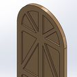 F1.jpg 1/12 Old dollhouse door (Model No.9)