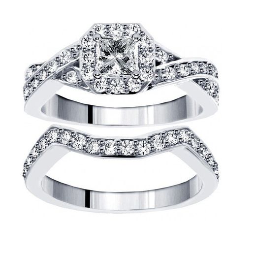 3D Jewelry CAD File Wedding Bridal Ring Set