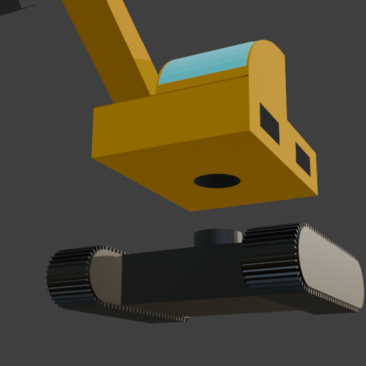 ROTATING Excavator (only the body rotates, NOT THE PIVOTS)