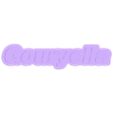 gouryella-lg.STL gouryella - keychain and logo