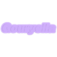 gouryella-lg.STL gouryella keychain and logo