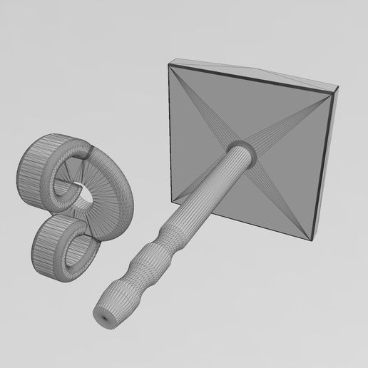 wf2.jpg Givenchy logo stud earring 3D print model