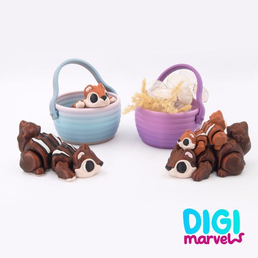 Chipmunk Flexi + Keychain