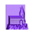 mainFDMfriendlyA.stl Hogwarts castle 3D pictureframe