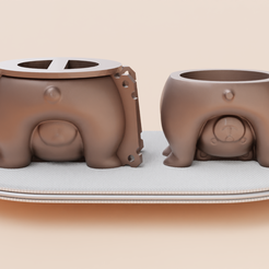 osito_volteado_r.png Fichier 3D Moule à pot de l'ours Yoga・Modèle imprimable en 3D à télécharger