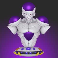 render_01.png 3D file Freeza bust - Dragon Ball Z・3D printer design to download