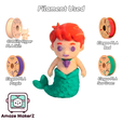 AmazeMakerZ_Merman_Flexi04.png Merman + Keychain 3MF | Multicolor 3D Printing