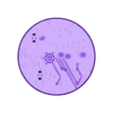 90mm.stl 90mm Tech planet Themed base