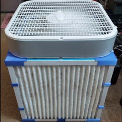 frontboxfan.jpg 20 inch Box Fan using 4 - 1 inch Air Filters - Air Purifier