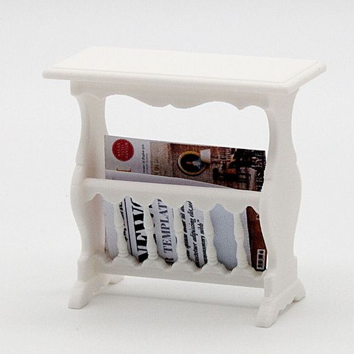 Classic Magazine Holder for Dollhouse, scale 1:12